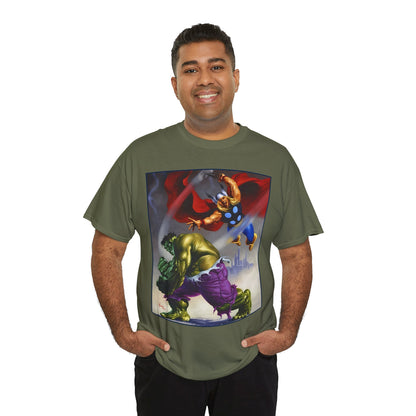 Incredible Hulk & Thor T-Shirt - Joe Jusko Art - Marvel Comics