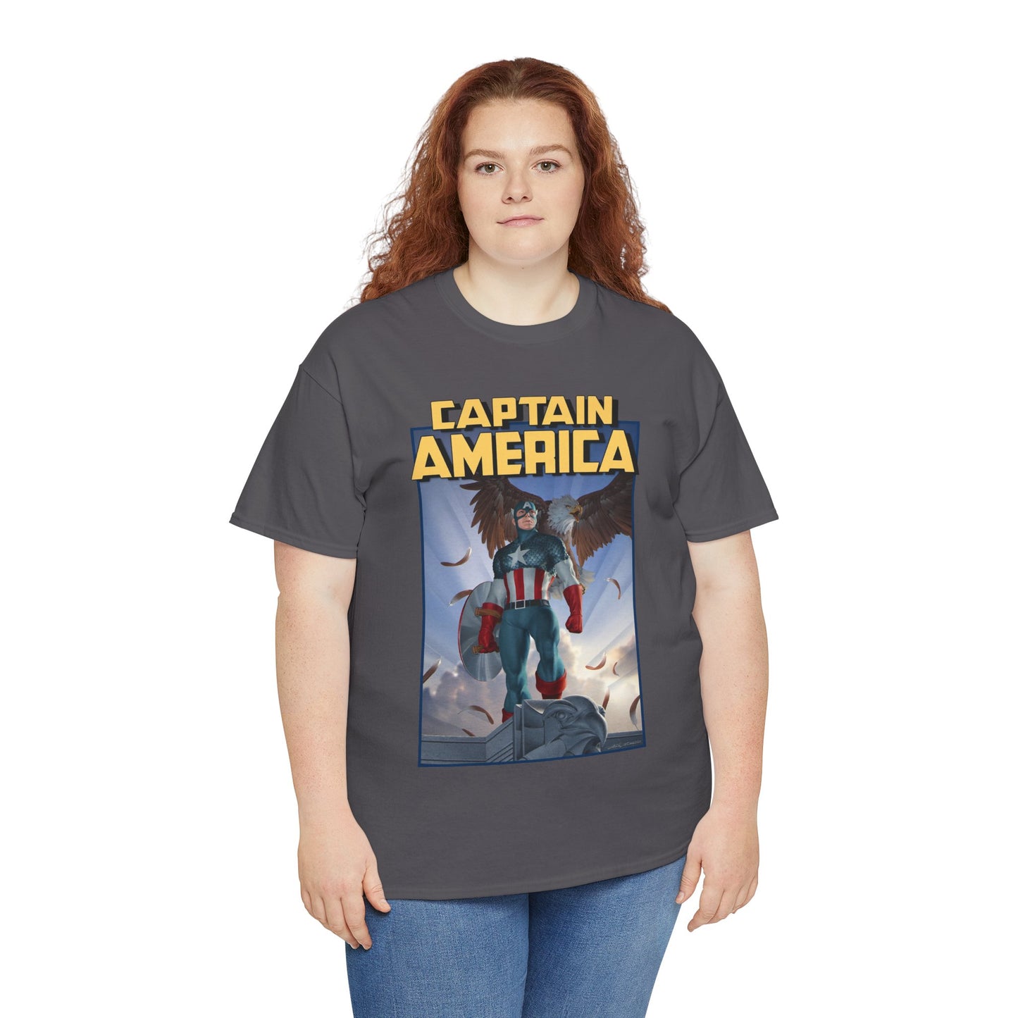 Captain America T-Shirt - Junggeun Yoon Art - Avengers Member - Marvel Comics