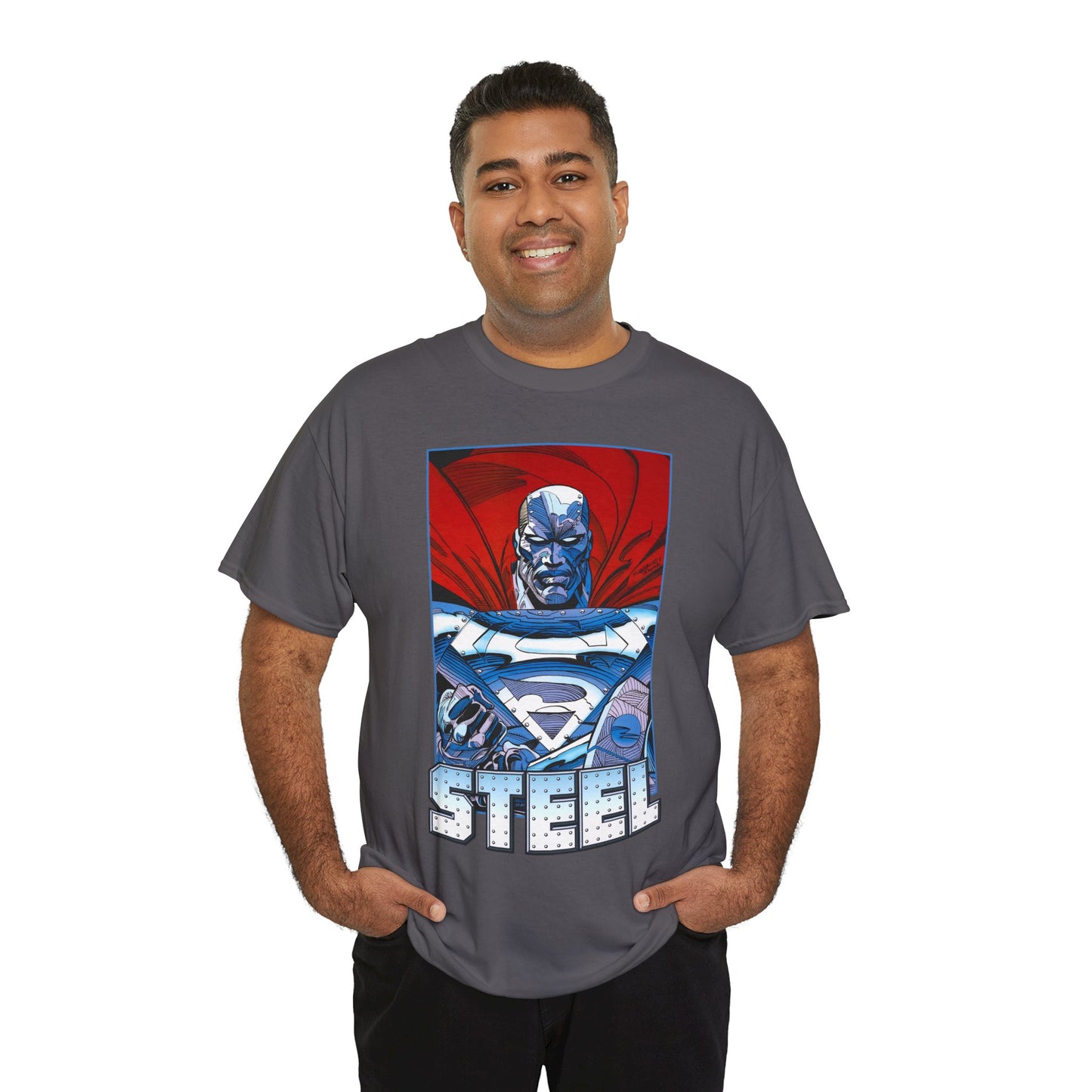 Steel T-Shirt - Superman Family - Reign of the Supermen - John Henry Irons - Steelworks - DC Comics