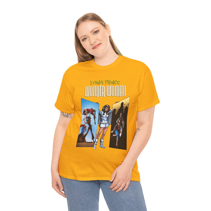 Diana Prince Wonder Woman  T-Shirt - 1970s White Suit Years - Bronze Age DC Comics