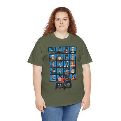 Batman T-Shirt - Animated Series - Harley Quinn, Batgirl, Joker, Bane, Robin, Two-Face, Catwoman, Riddler - Classic TV Cartoon Series