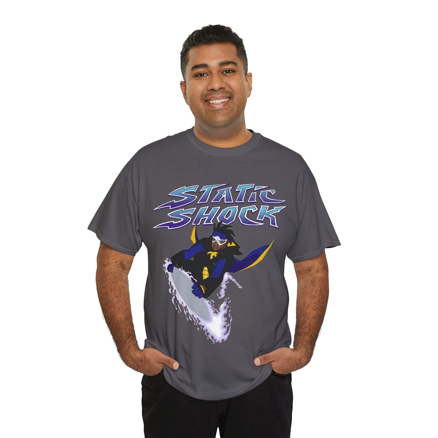 Static Shock T-Shirt - Milestone Comics - WB 1990s Animated Series - DC Comics - Virgil Hawkins
