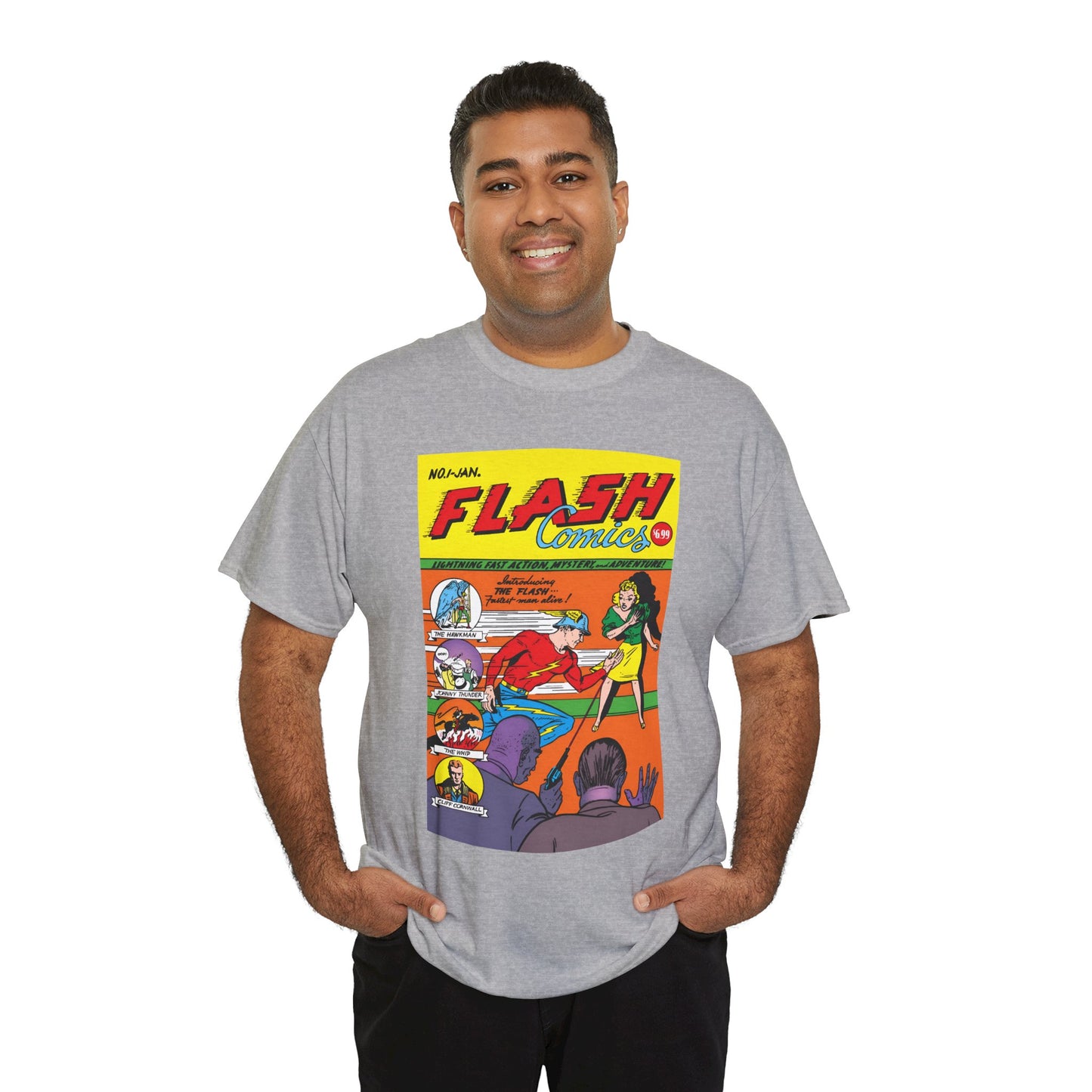 Flash Comics #1 T-Shirt - Jay Garrick, Golden Age Flash - JSA Member - DC Comics