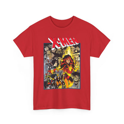 Uncanny X-Men T-Shirt - Arthur Adams Art - Dark Phoenix: From the Ashes Story - Storm, Cyclops, Wolverine, Rogue, Colossus, Nightcrawler - Marvel Comics