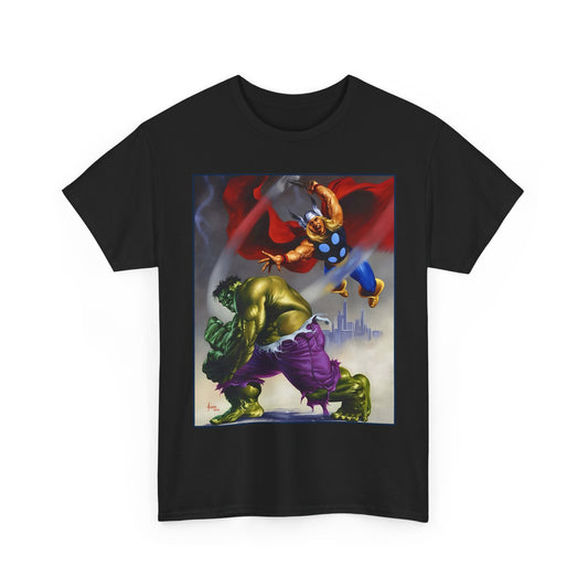 Incredible Hulk & Thor T-Shirt - Joe Jusko Art - Marvel Comics