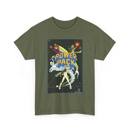 Power Pack T-Shirt - June Brigman, Roy Richardson, Bob Share Art - Ad Recreation - Marvel Comics