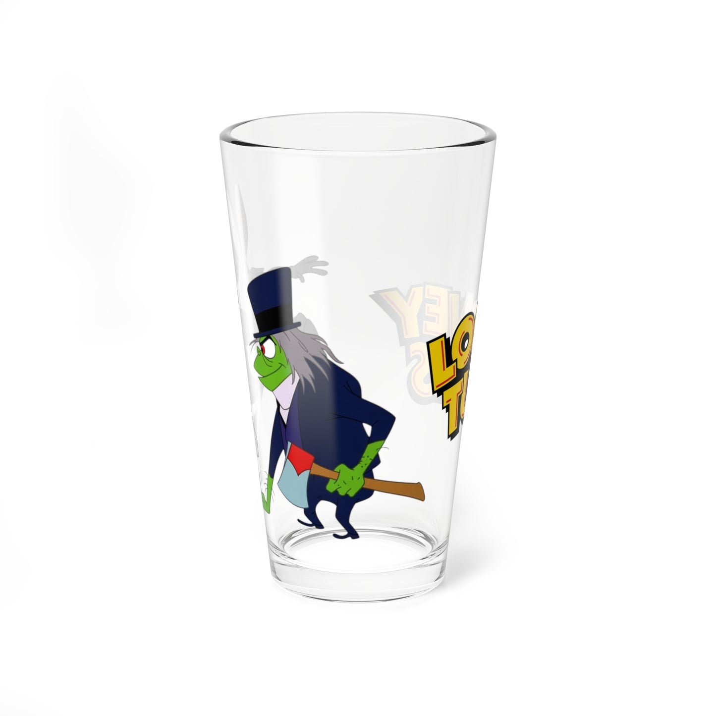 Bugs Bunny Jekyll Hyde Pint Glass 16oz Looney Tunes Dr Jekyll Mr. Hyde Cartoon Glassware Halloween Barware Vintage Retro Nostalgia Fan Gift