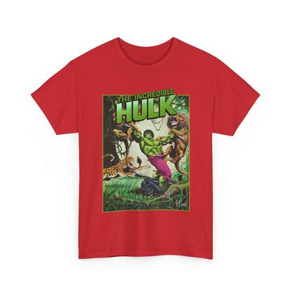 Incredible Hulk T-Shirt - Joe Jusko Art - Hulk Fighting Lions and Tigers - Marvel Comics