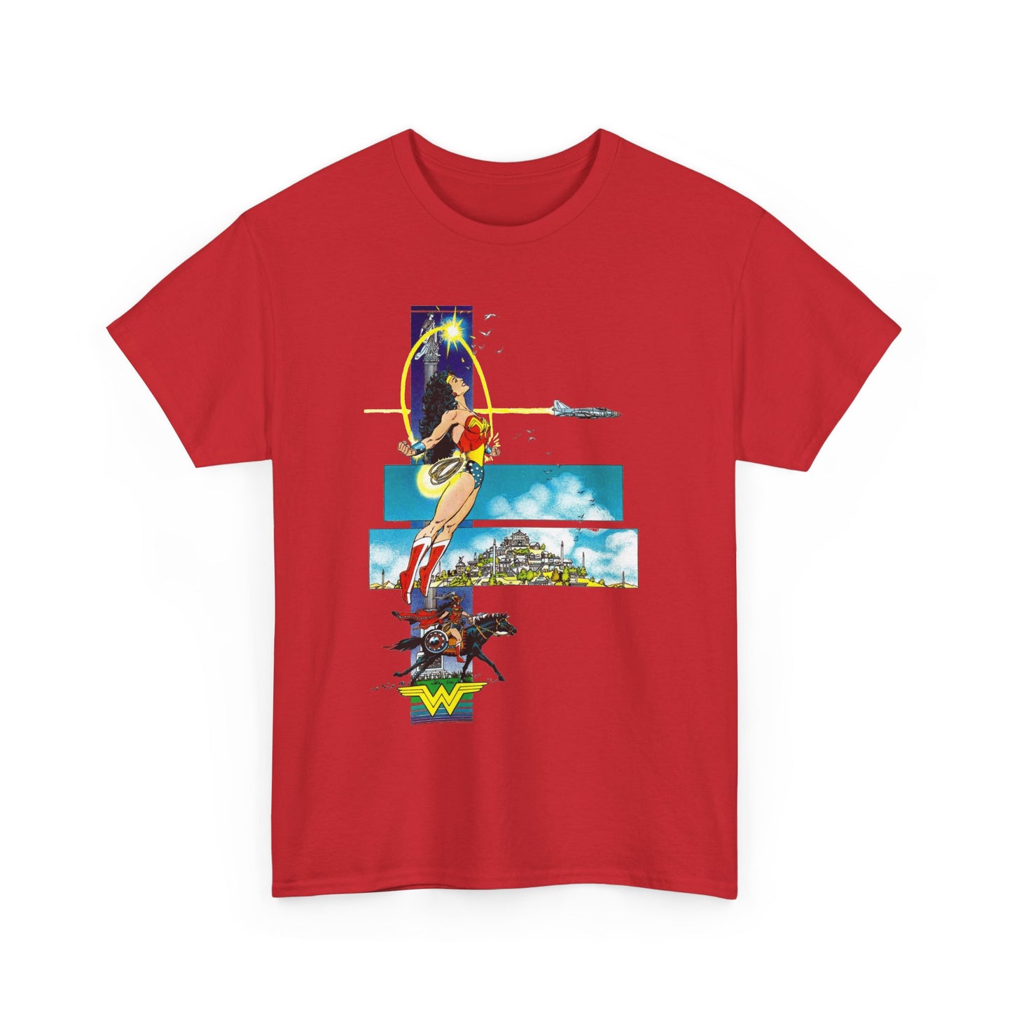Wonder Woman T-Shirt - George Perez Art - From History of the DC Universe Series - Themyscira - DC Comics