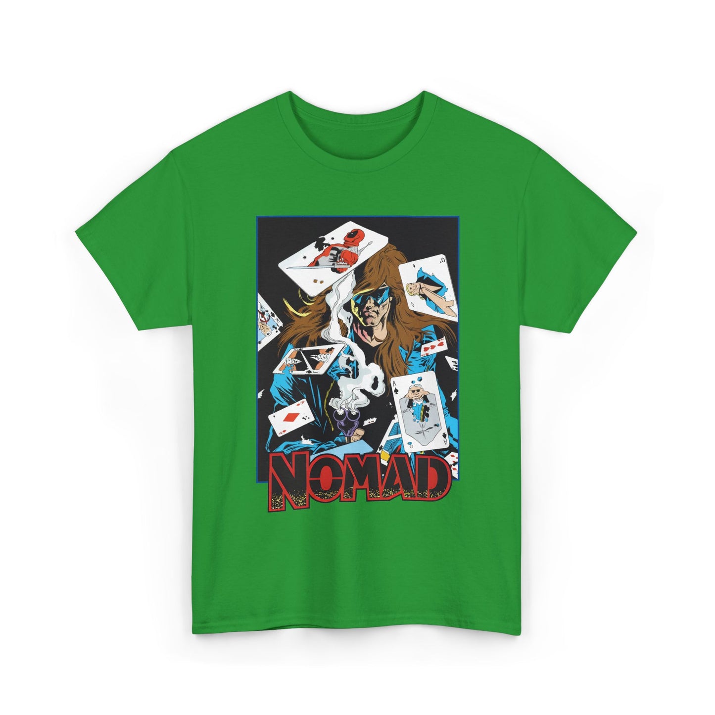 Nomad T-Shirt - S. Clarke Hawbaker, Mark McKenna Art - Jack Monroe - Playing Cards with Deadpool & Bushwacker - Marvel Comics