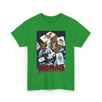 Nomad T-Shirt - S. Clarke Hawbaker, Mark McKenna Art - Jack Monroe - Playing Cards with Deadpool & Bushwacker - Marvel Comics