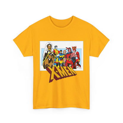 X-Men T-Shirt - Arthur Adams Art - Cyclops, Nightcrawler, Storm, Wolverine, Thunderbird, Sunfire, Banshee - Marvel Comics