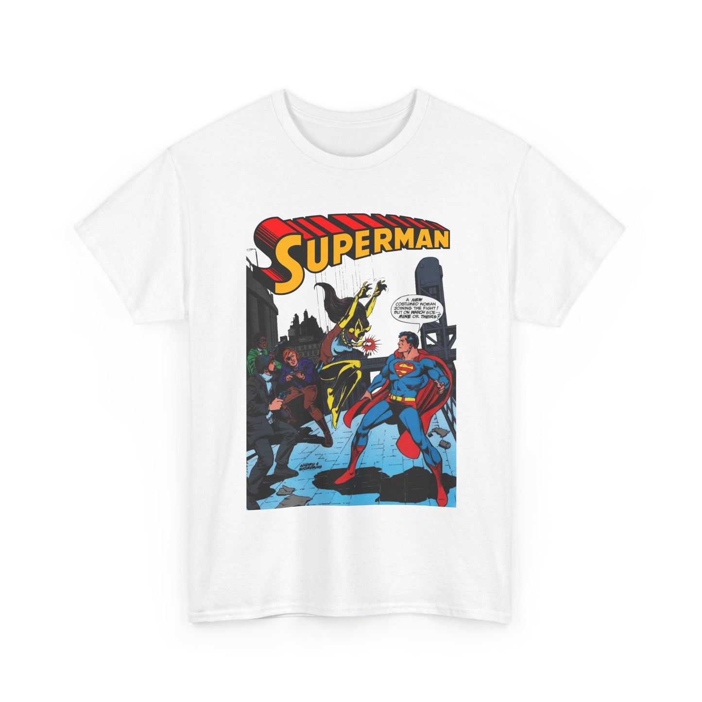 Superman T-Shirt - Ross Andru Art - First Appearance of Vixen in Action Comics #521 - DC Comics