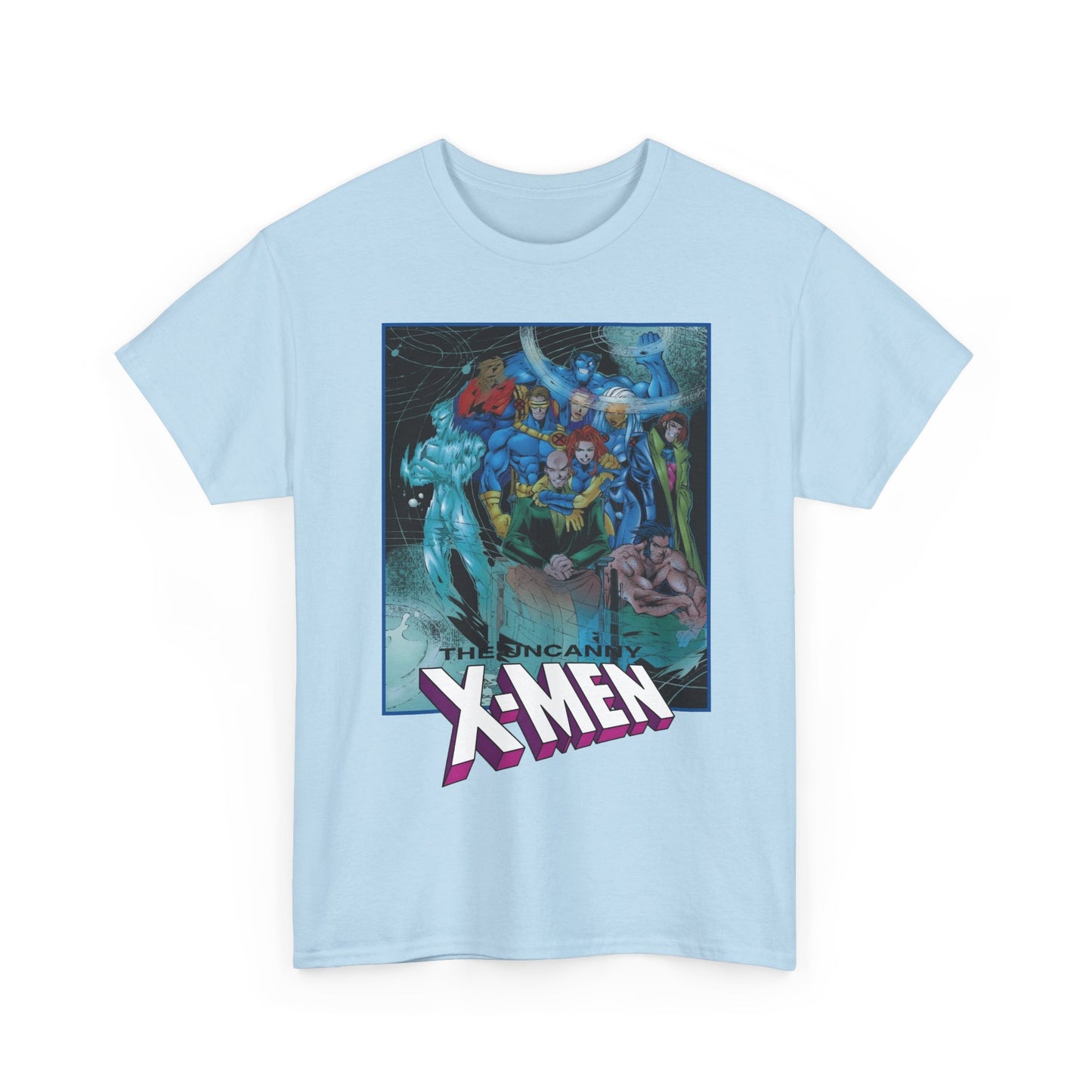 Uncanny X-Men T-Shirt - Joe Madureira Art - #337 Cover Art - Cyclops, Gambit, Wolverine, Storm, Iceman, Professor X - Marvel Comics