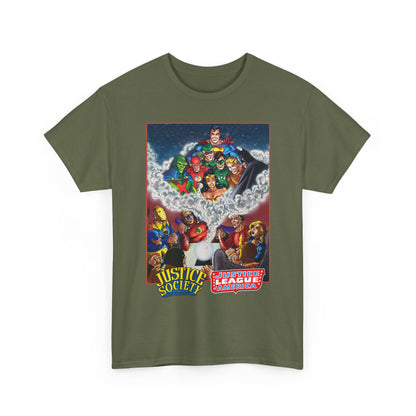 Justice Society & Justice League T-Shirt - George Perez Art - Golden & Silver Age - DC Comics