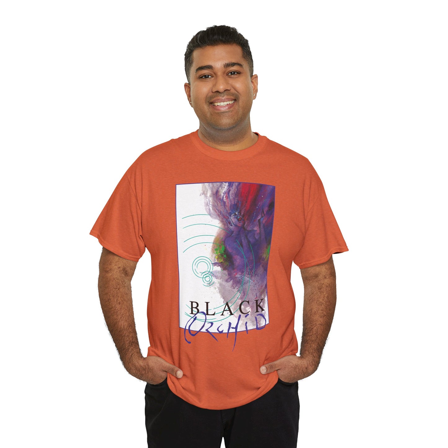 Black Orchid T-Shirt - Dave McKean Art - Neil Gaiman 1980s Story - DC/Vertigo Comics