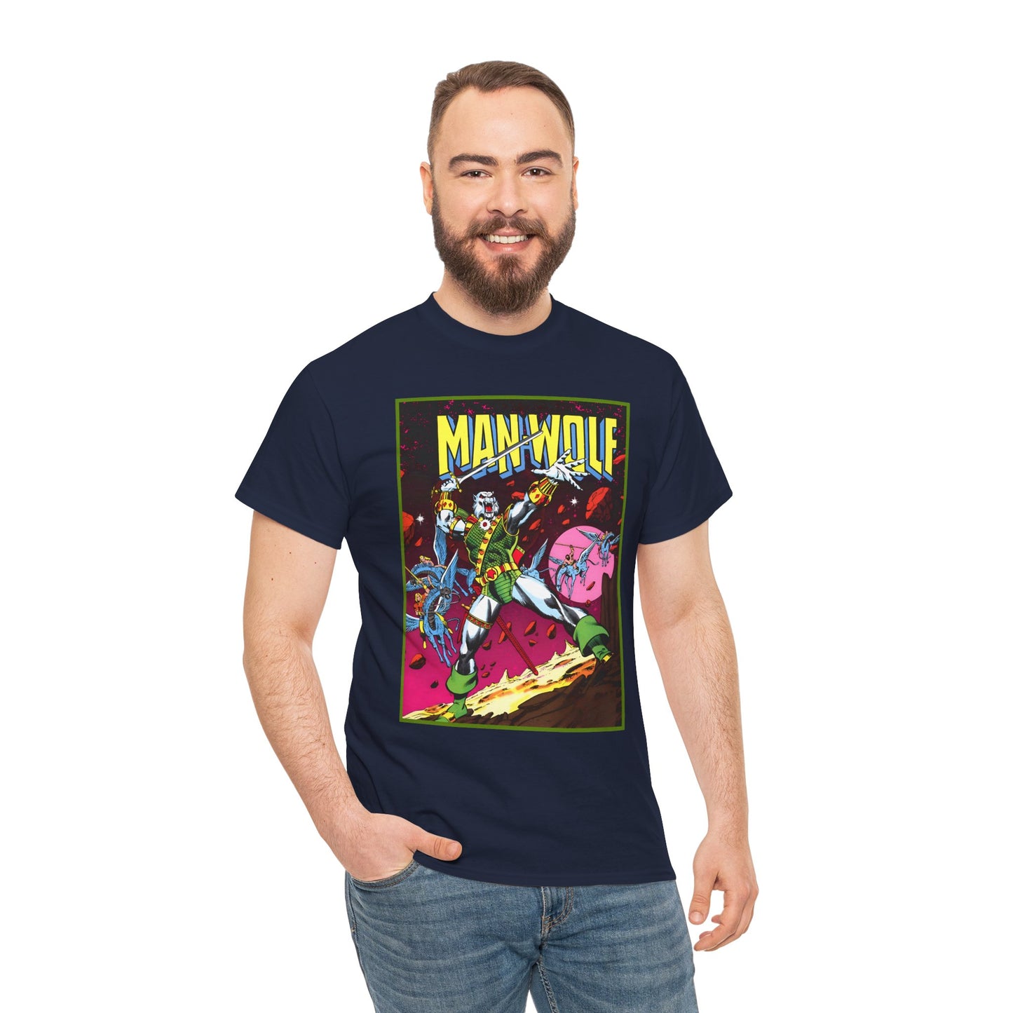 Man-Wolf T-Shirt - George Perez Art - Colonel John Jameson - Marvel Premiere #45 Cover Art - Marvel Comics