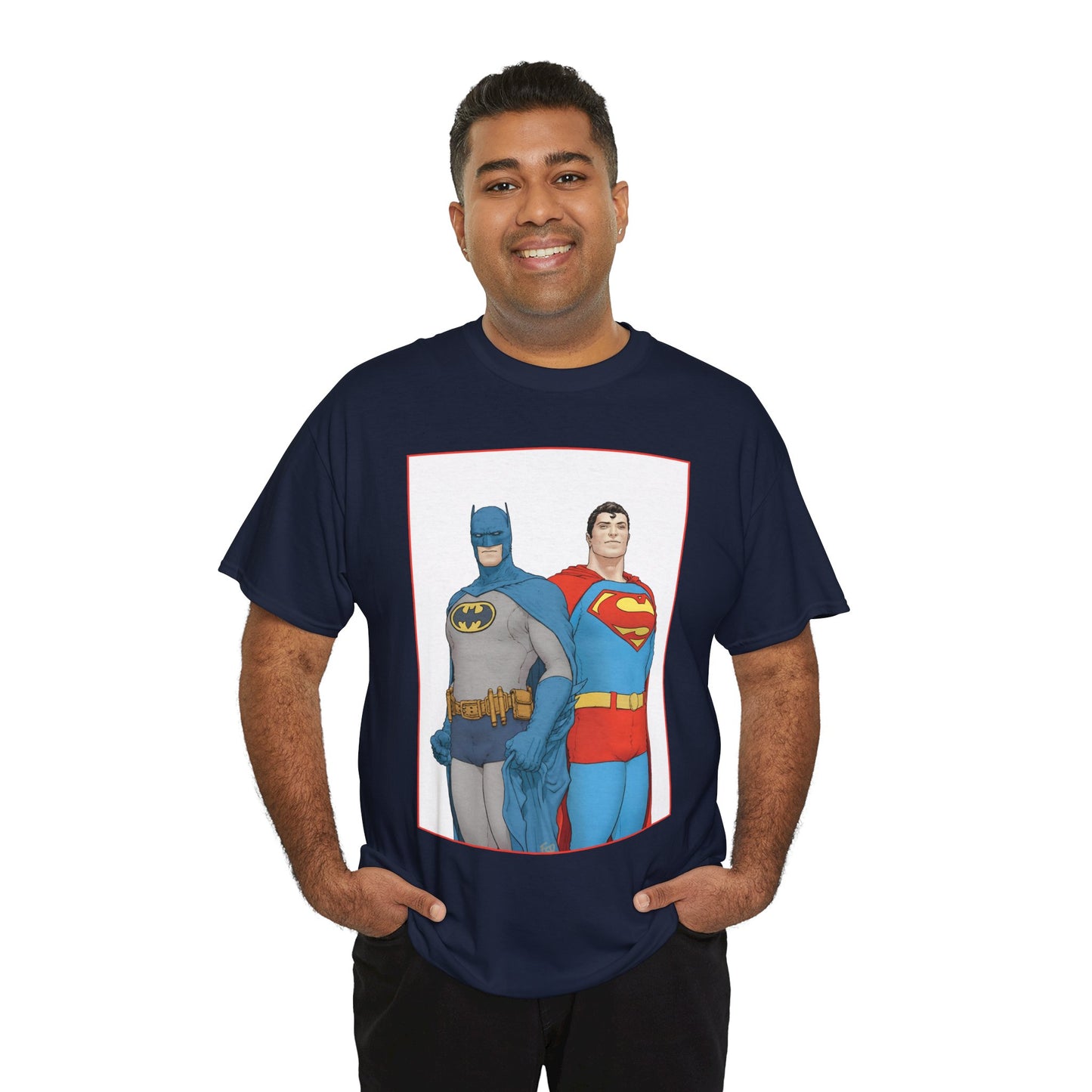 Superman & Batman T-Shirt - Frank Quitely Art - World's Finest Variant Cover Art - DC Comics