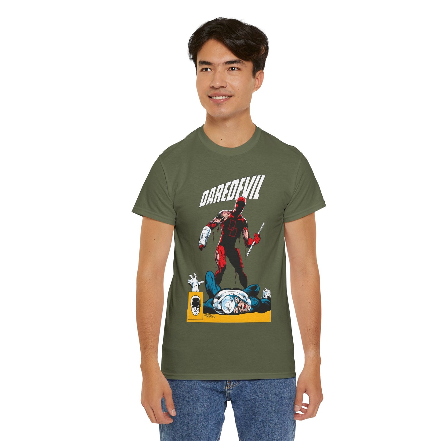 Daredevil T-Shirt - John Byrne Art - Marvel Comics - Bullseye - Matt Murdock, Man Without Fear