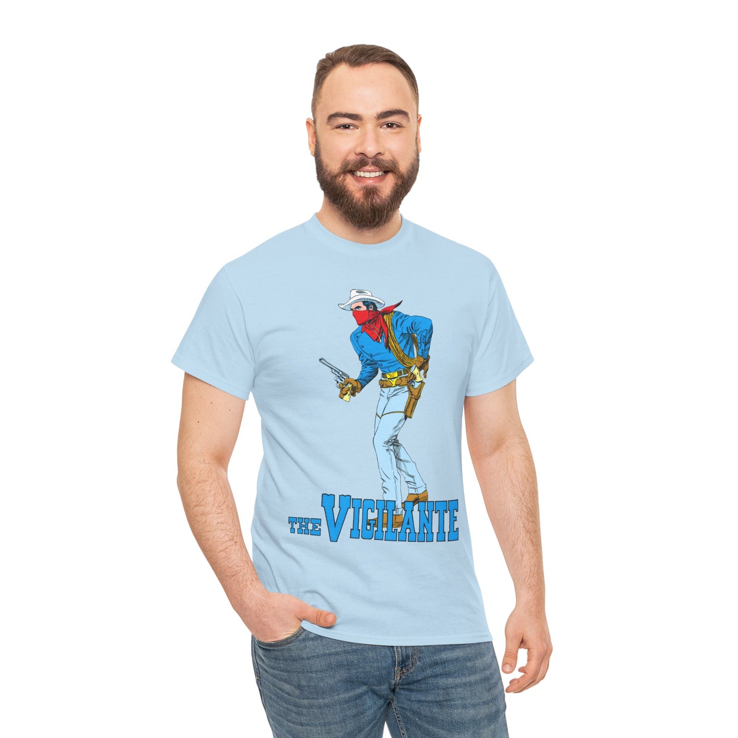 Vigilante T-Shirt - Gray Morrow Art - Seven Soldiers of Victory, All-Star Squadron Member - DC Comics