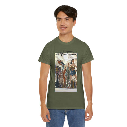 DC: The New Frontier T-Shirt - Darwyn Cooke Art - Superman, Wonder Woman, Flash, Batman - DC Comics