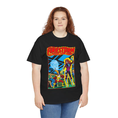 Fury of Firestorm T-Shirt - Pat Broderick Art - Vs Plastique - #7 Cover Art - DC Comics