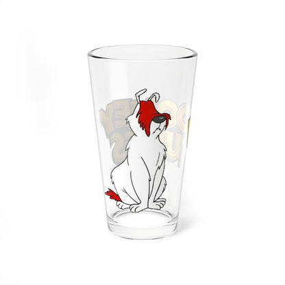Sam Sheepdog Pint Glass, 16oz - Looney Tunes - Ralph Wolf Enemy - 1950s WB Cartoon