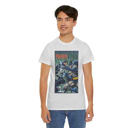 Punisher/Batman T-Shirt - John Romita Jr Art - Deadly Knights, Joker - DC Comics/Marvel Comics