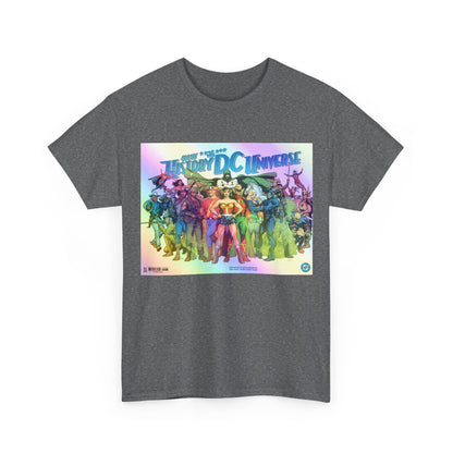 New History of the DC Universe T-Shirt - Wonder Woman, Wildcat, Black Canary, Sgt. Rock, Etrigan, Spectre, Jonah Hex - DC Comics