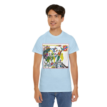 Who's Who in the DC Universe T-Shirt - George Perez Art - #1 Cover - Aquaman, Arion, Amazing Man, Amethyst - DC Comics