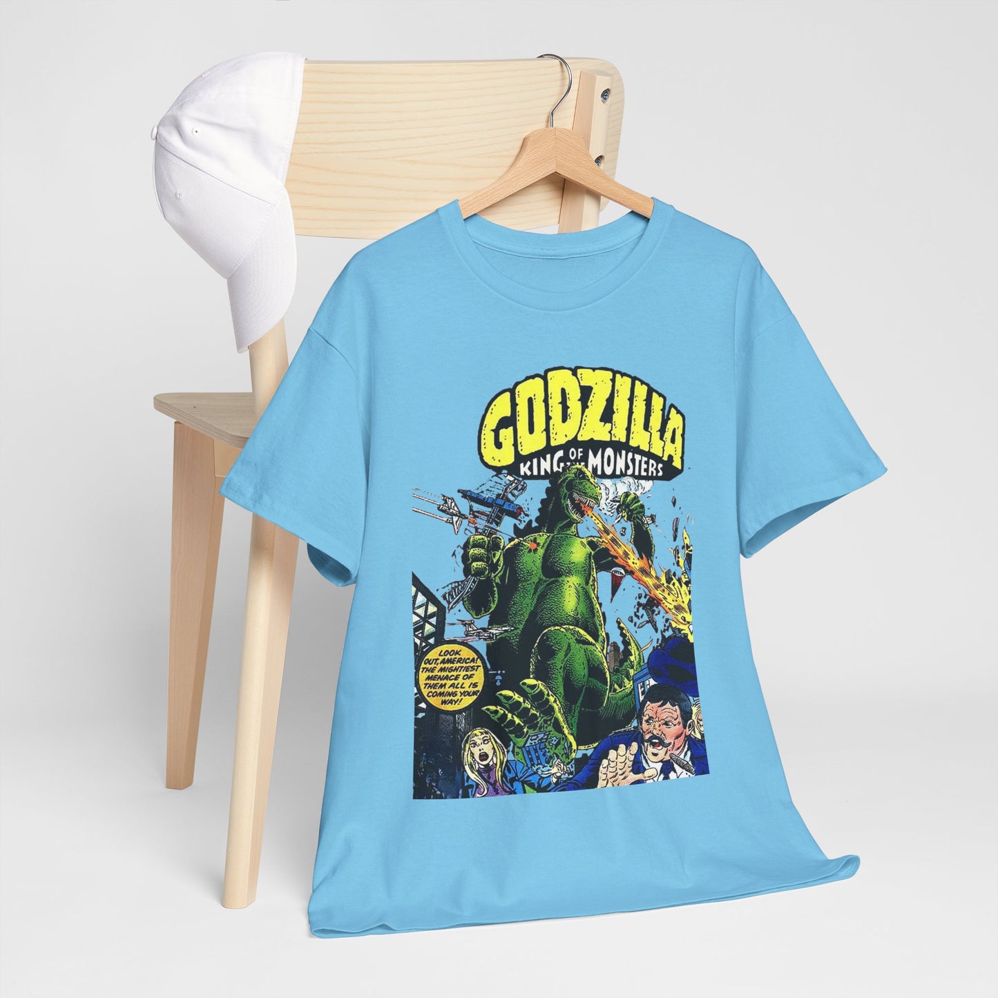 Godzilla T-Shirt - King of the Monsters - 1970s Comic Series - Marvel Comics - Bronze Age Monster Comic