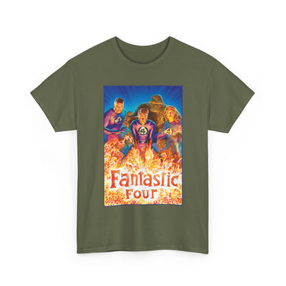 Fantastic Four T-Shirt - Alex Ross Art - Mr. Fantastic, Invisible Woman, Human Torch, The Thing - Marvel Comics
