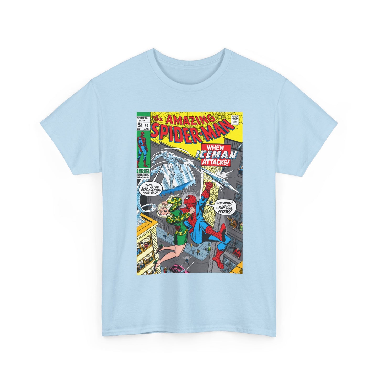 Amazing Spider-Man #92 T-Shirt - Iceman, Gwen Stacy - Marvel Comics