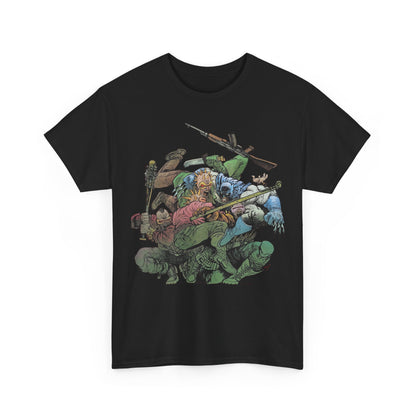Batman T-Shirt - Daniel Warren Johnson Art - Vs The Mutant Gang from Frank Miller's The Dark Knight Returns - DC Comics