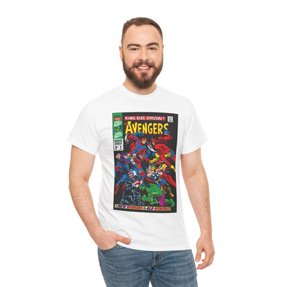 Avengers T-Shirt - Annual #2 Cover Art - New Avengers Vs Old Avengers - Marvel Comics