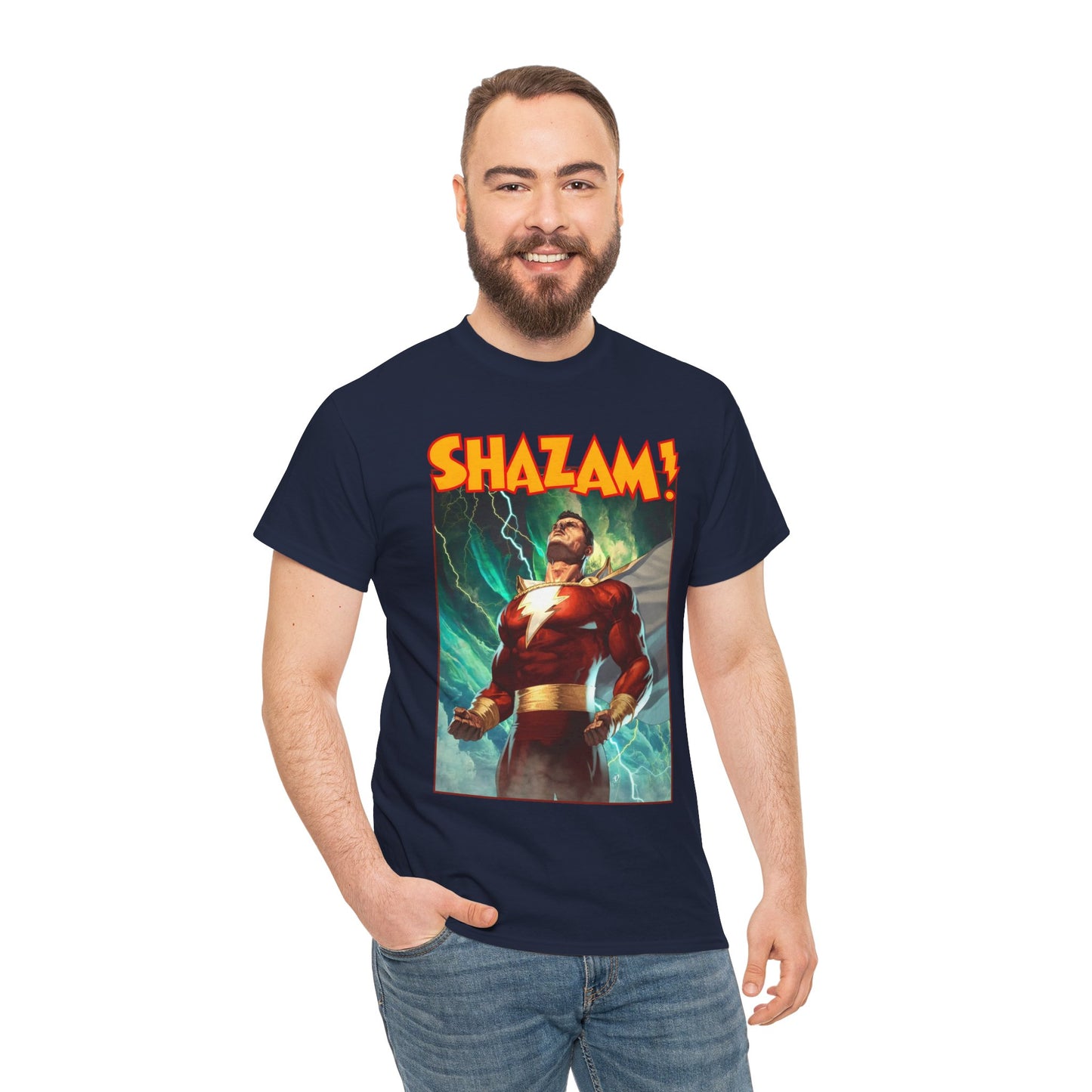 Shazam (Captain Marvel) T-Shirt - Ariel Olivetti Art - DC Comics