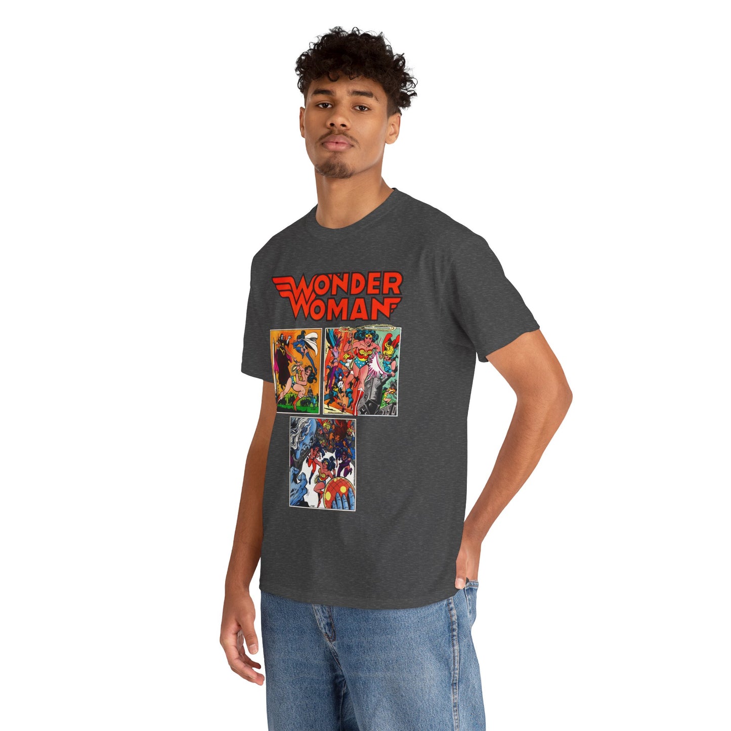 Wonder Woman T-Shirt - Ross Andru & Dick Giordano Art - Judgment in Infinity Story - Zatanna, Supergirl, Huntress, Power Girl, Raven, Wonder Girl, Starfire - DC Comics