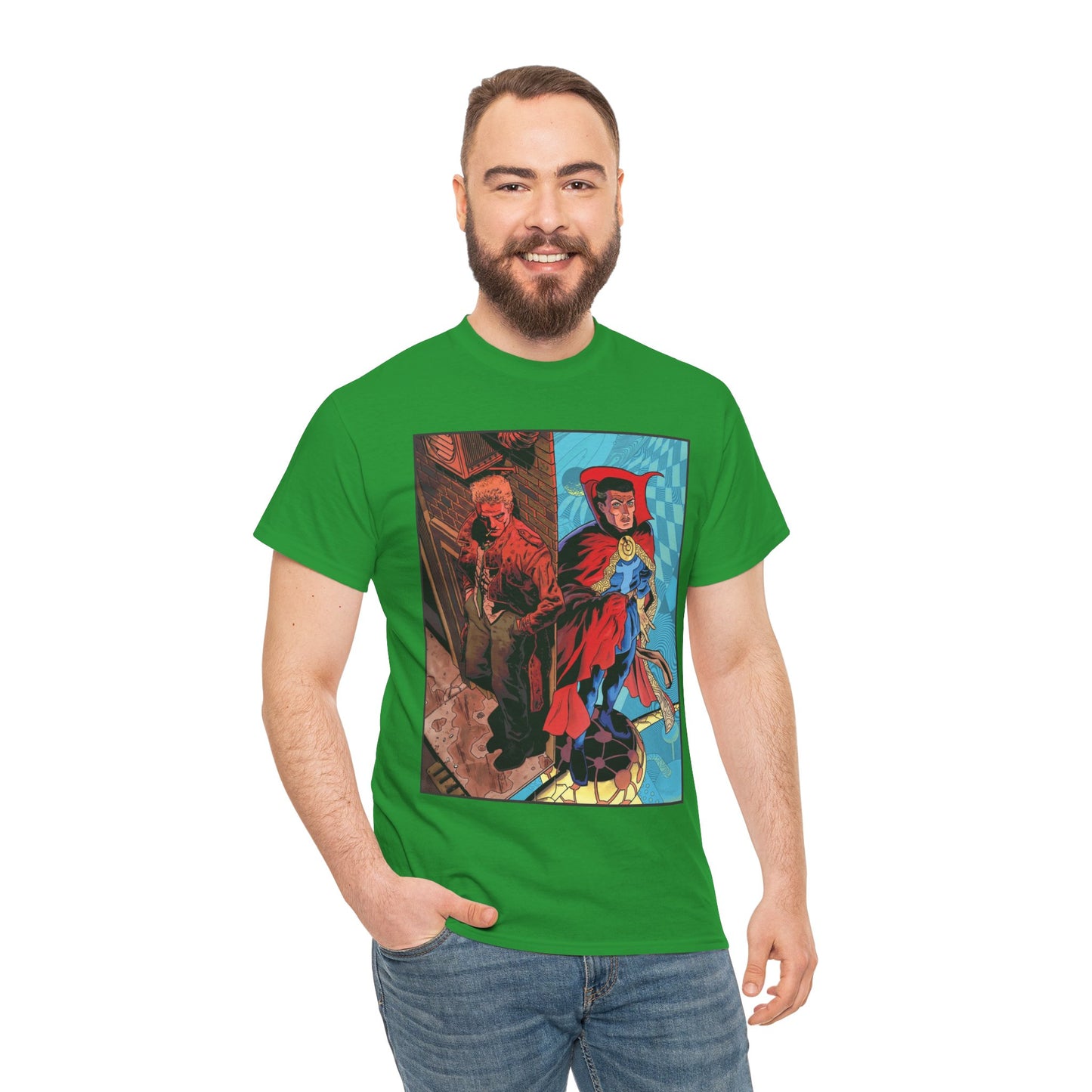 John Constantine & Dr. Strange T-Shirt - DC & Marvel Comics