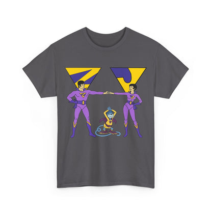 Wonder Twins T-Shirt - Super Friends - Zan & Jayna - Hanna-Barbera Cartoon - DC Comics