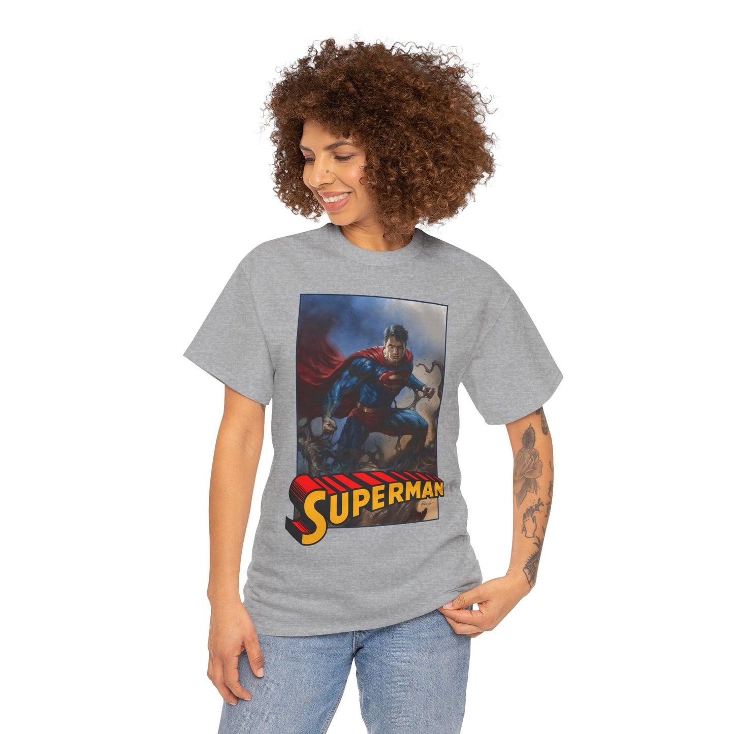 Superman T-Shirt - Lucio Parrillo Art - Man of Steel - DC Comics