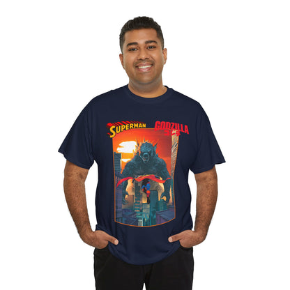 Superman Vs Godzilla T-Shirt - DC Comics - Man of Steel Vs the King of the Monsters