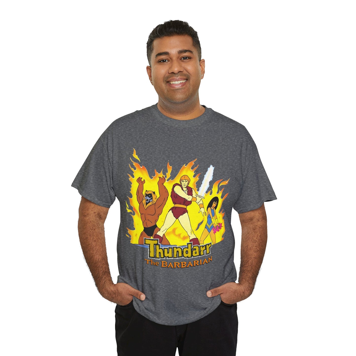 Thundarr the Barbarian T-Shirt - Princess Ariel, Ookla the Mok - Ruby-Spears Saturday Morning Cartoon - 1980s