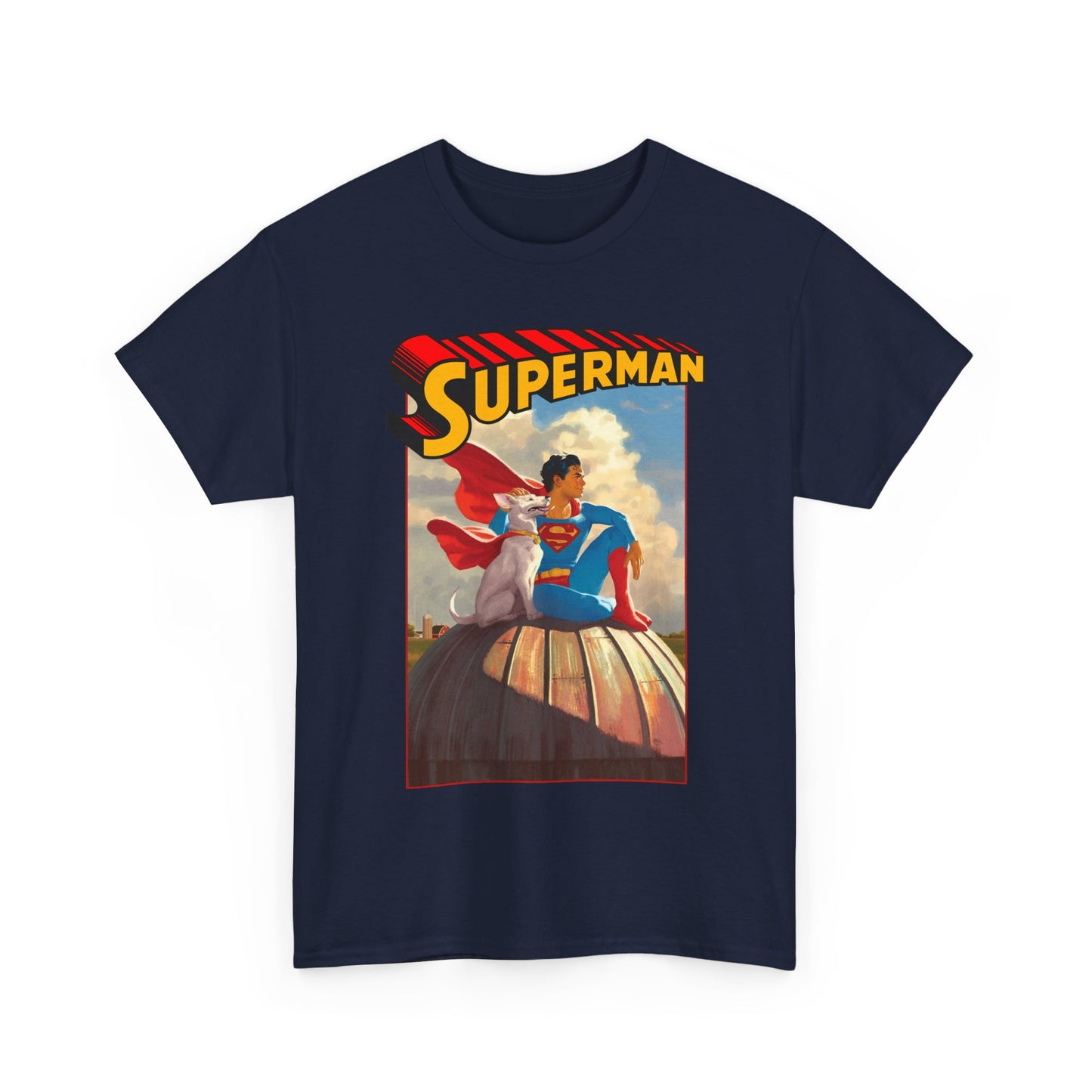 Superman & Krypto T-Shirt - 2025 Movie - Superdog from Krypton - Man of Steel, Smallville - DC Comics