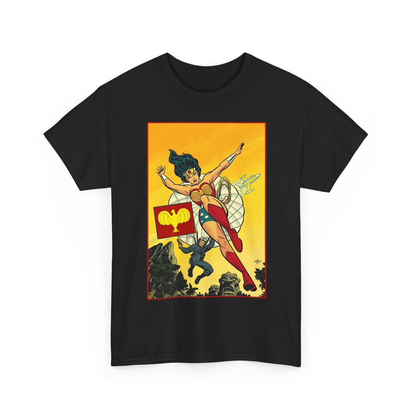 Wonder Woman T-Shirt - Michael Cho Art - Golden Age Art Theme - Steve Trevor - DC Comics