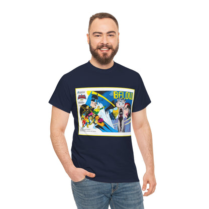 Batman & the Outsiders T-Shirt - Alan Davis Art - Promotional Poster - Looker, Halo, Katana, Geo-Force, Metamorpho, Black Lightning - DC Comics