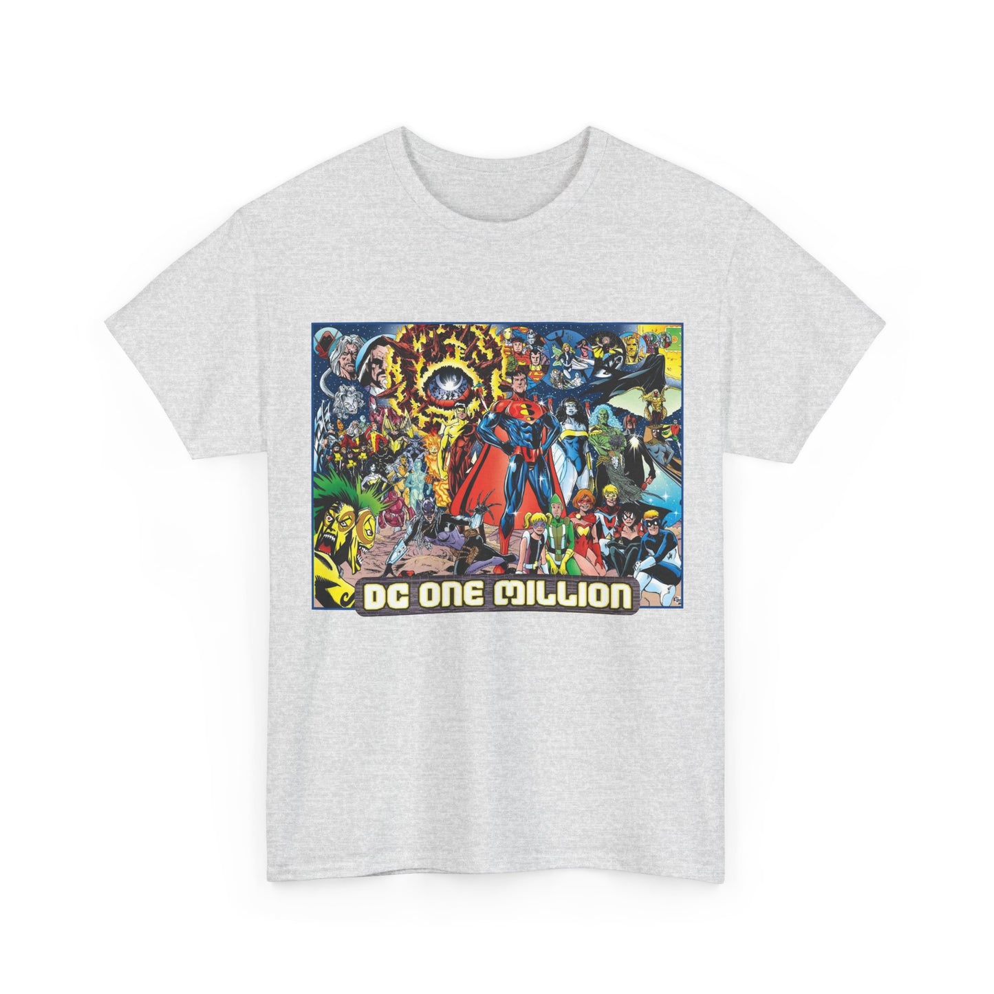 DC One Million T-Shirt - Phil Jimenez Art - Future Versions of Superman, Batman, Wonder Woman, Green Lantern, Flash - DC Comics