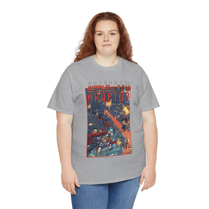 Superman: World of Krypton T-Shirt - George Perez Art - Superboy, Supergirl, Mon-El - DC Comics