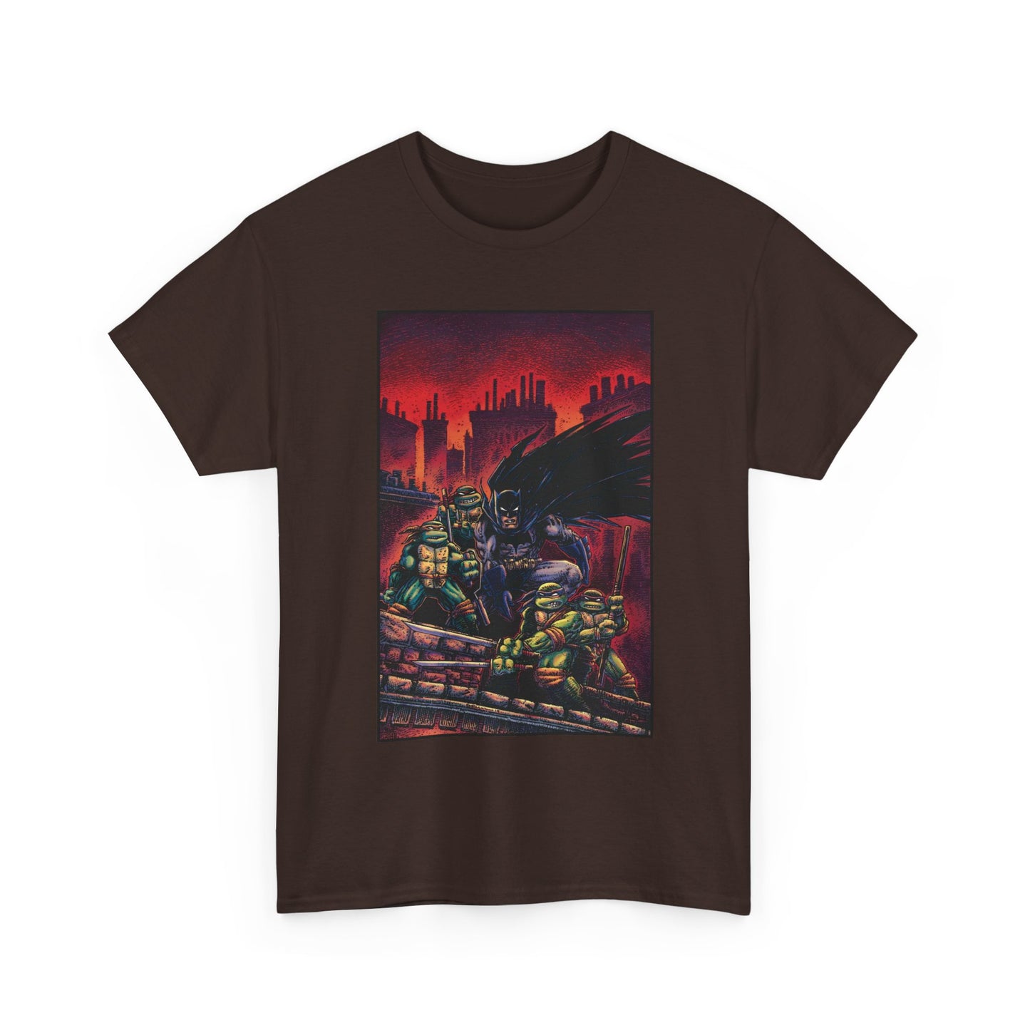Batman & Teenage Mutant Ninja Turtles T-Shirt - Kevin Eastman Art - TNMT - DC Comics