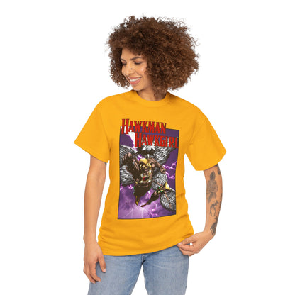 Hawkman & Hawkgirl T-Shirt - David Finch Art - Carter & Shayera Hall - JLA & JSA Members - DC Comics