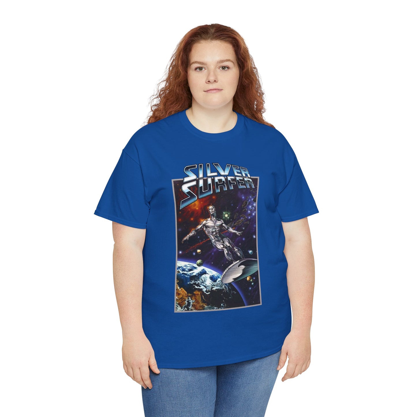 Silver Surfer T-Shirt - Amazing Joe Jusko Art - Marvel Comics Character - Former Herald of Galactus - Fantastic Four Connection - Norrin Radd
